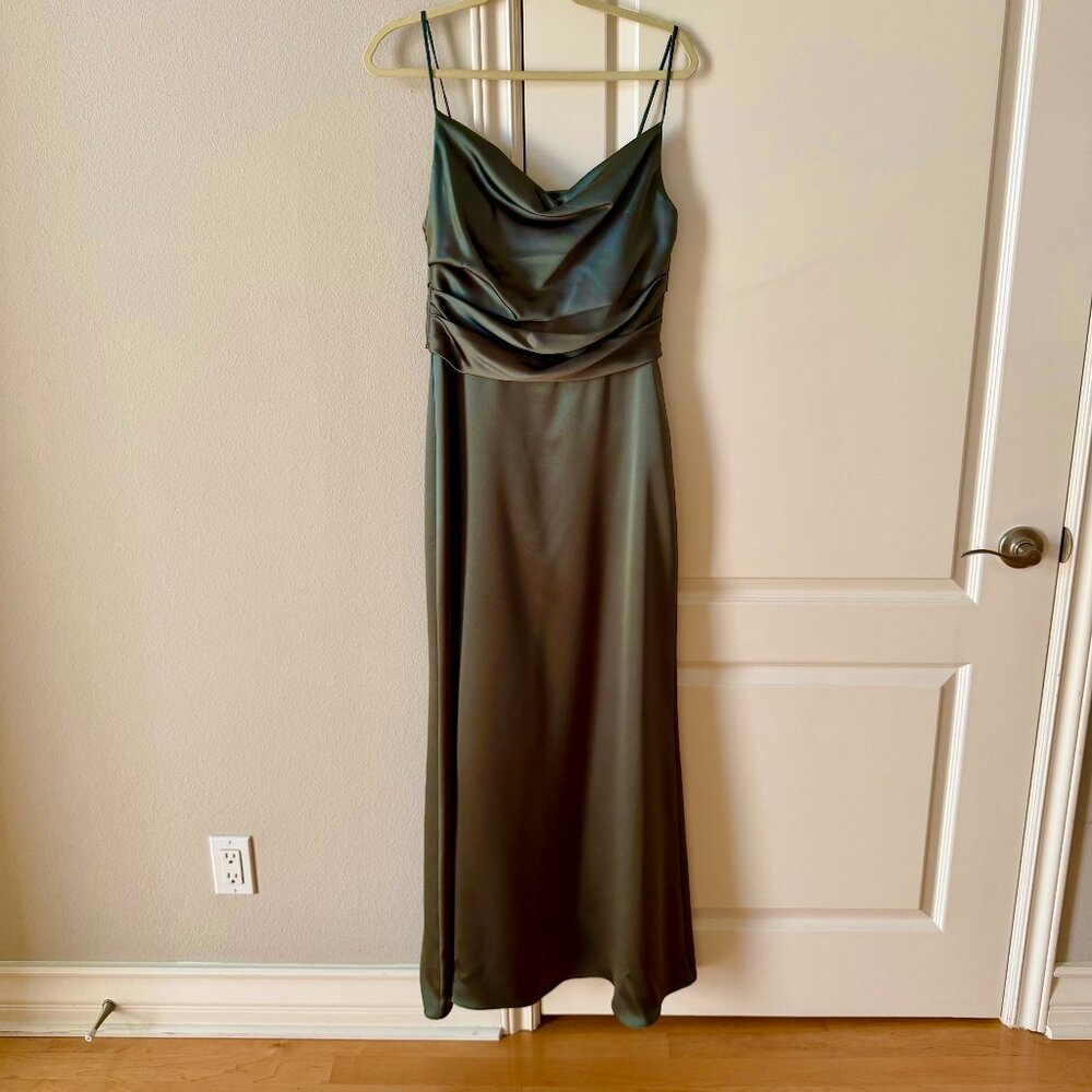 Amsale Cody Dress Size 10 in Olive